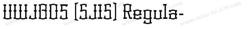 UWJBD5 (SJIS) Regula字体转换